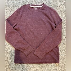 Maroon American Eagle Waffle Long sleeve